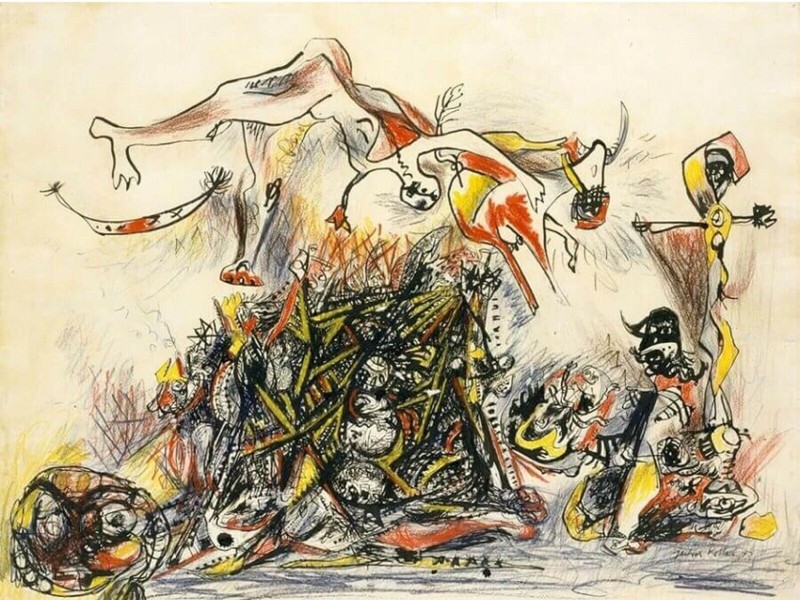 1947 War by Jackson Pollock Home Decor PRINT gallery