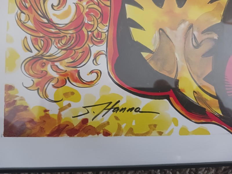 X-Men Phoenix Jean Grey Lithograph Framed Scott Hanna Signed Rare Item Mint!!!! gallery