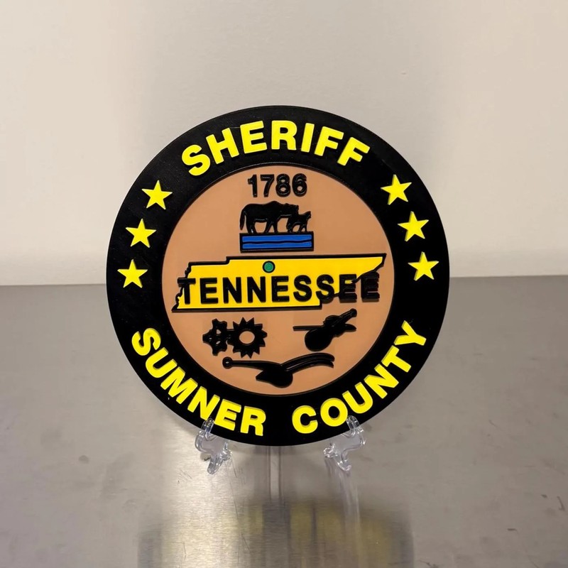 Sumner County Sheriff 3D Plaque – Tennessee First Responder Wall Art