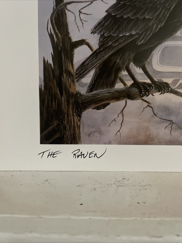 Sue Coleman “The Raven” Signed Art Greeting Card 6”x9” gallery
