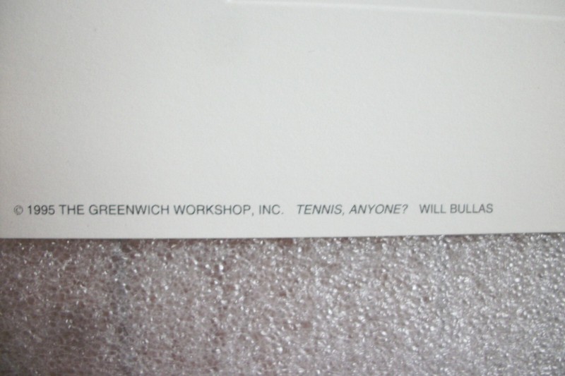 Will Bullas LE Print "tennis, anyone..? No. 248/1000 Ape Playing Tennis Print gallery