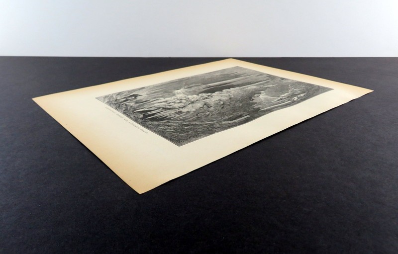 Cleopatras Needle, Anthonys Pillar, Weyers Cave Virginia 1872 antique engraving gallery