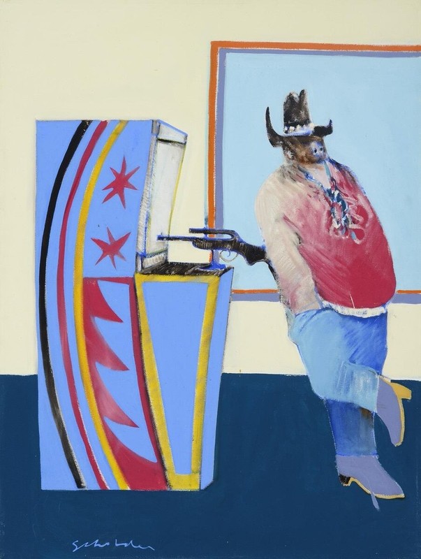 2 Prints By Fritz Scholder : Archival Quality Art Print