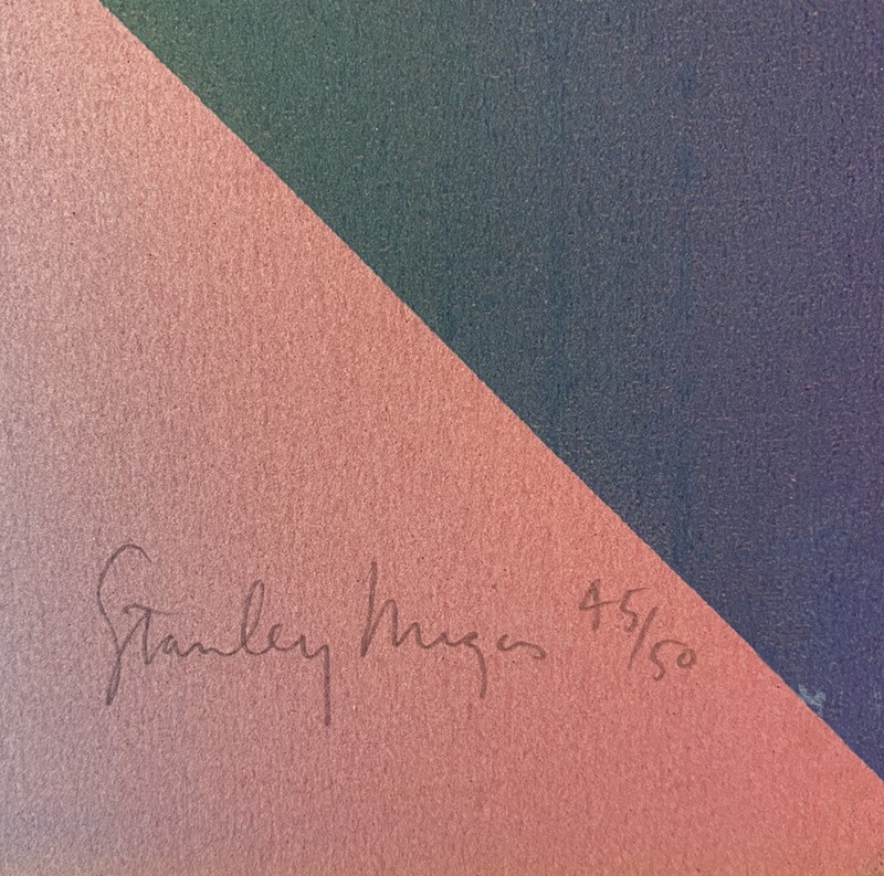 Stanley Migas California Vintage Op Art Modern Geometric LE Silk Screen Print gallery