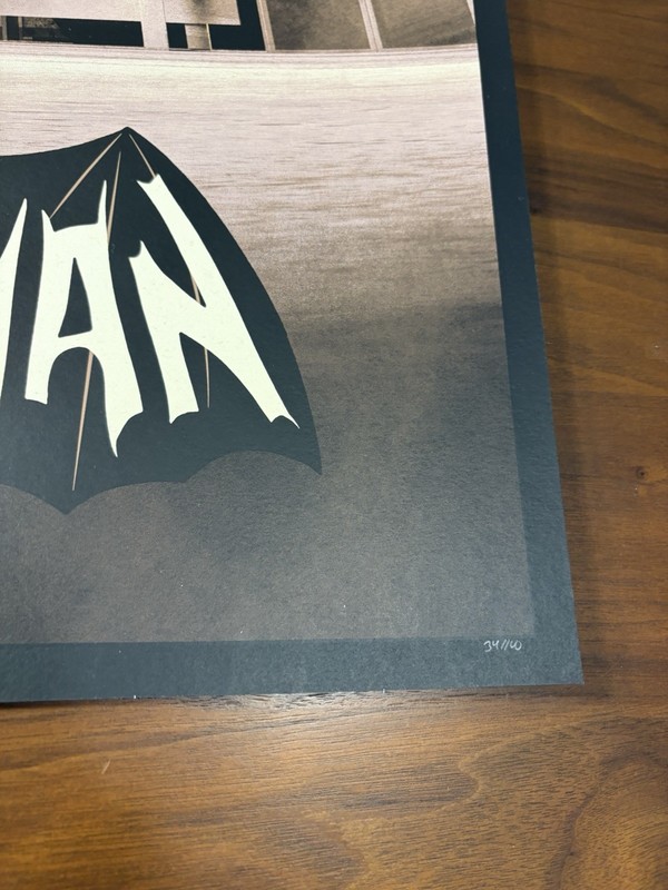 Batman 66 by Matt Ferguson Variant x/100 silkscreen art print Mondo poster gallery