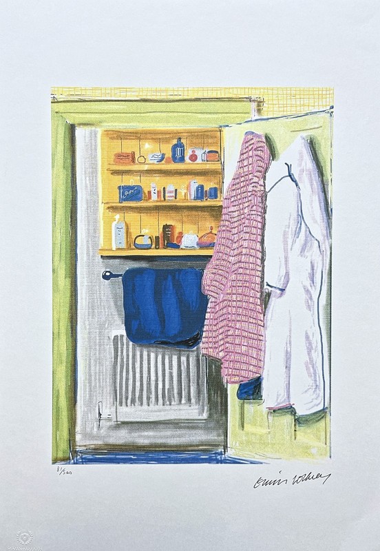 DAVID HOCKNEY - Two Robes - signed, numbered edition 81/500, 35x50 cm