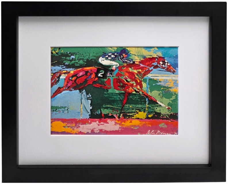 LEROY NEIMAN Secretariat Plate Signed Vintage 1974 Horse Racing Print
