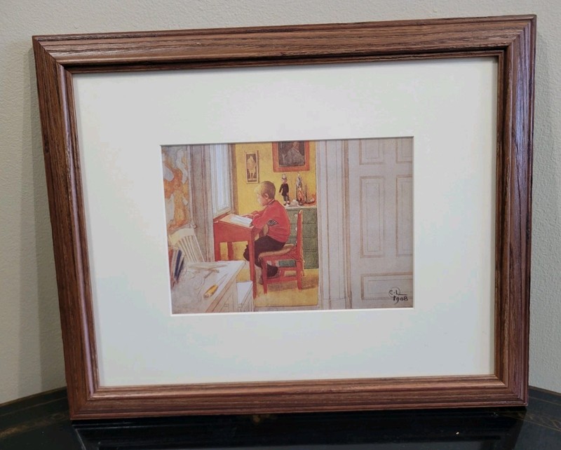 Carl Larsson "The House In The Sun" Custom Framed European Art Print 16x13 1908 gallery