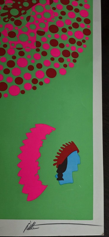 Thomas Ritter Native American Optical Illusion Neon Art Psychedelic Collectible gallery