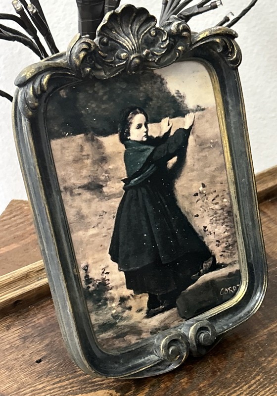 9x6” Dark Moody Art Print Of Camille Corot's "The Curious Little Girl” NO GLASS gallery