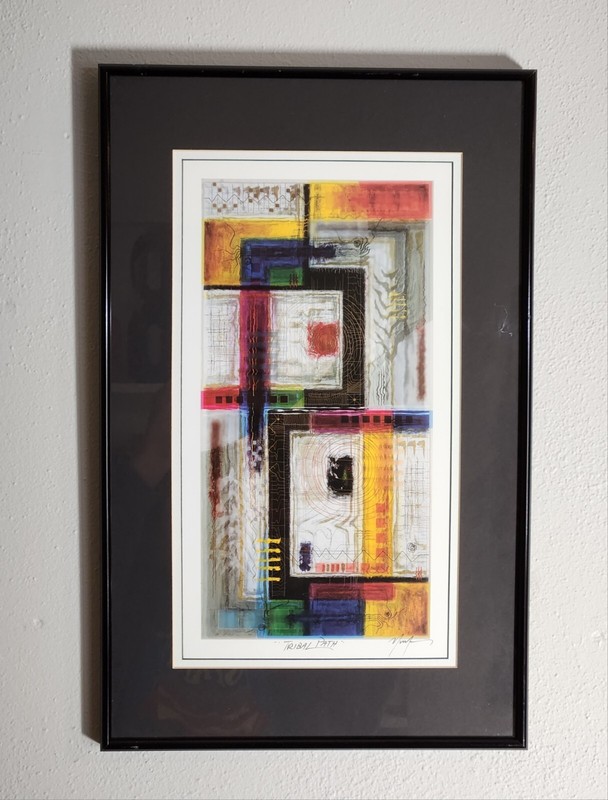 Marvin Murf Murphy Art "Tribal Path" Signed Print Professionally Gallery Framed