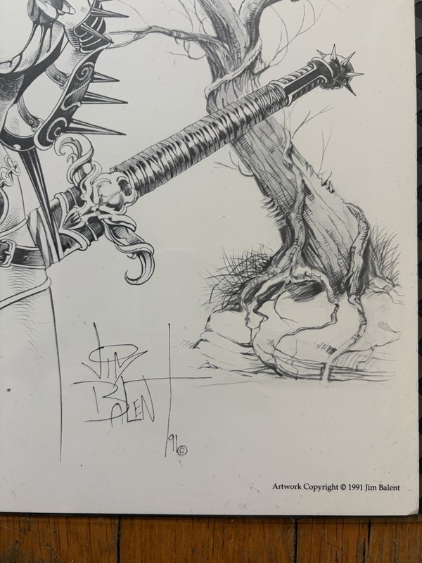 Jim Balent Bloodlust: Women of Carnage Set Two Signed Fantasy Print 1991 gallery