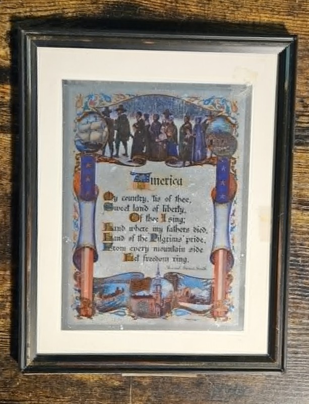 Our American Heritage – ‘America Let Freedom Ring’ – Framed Etch Foil – JR Rosen