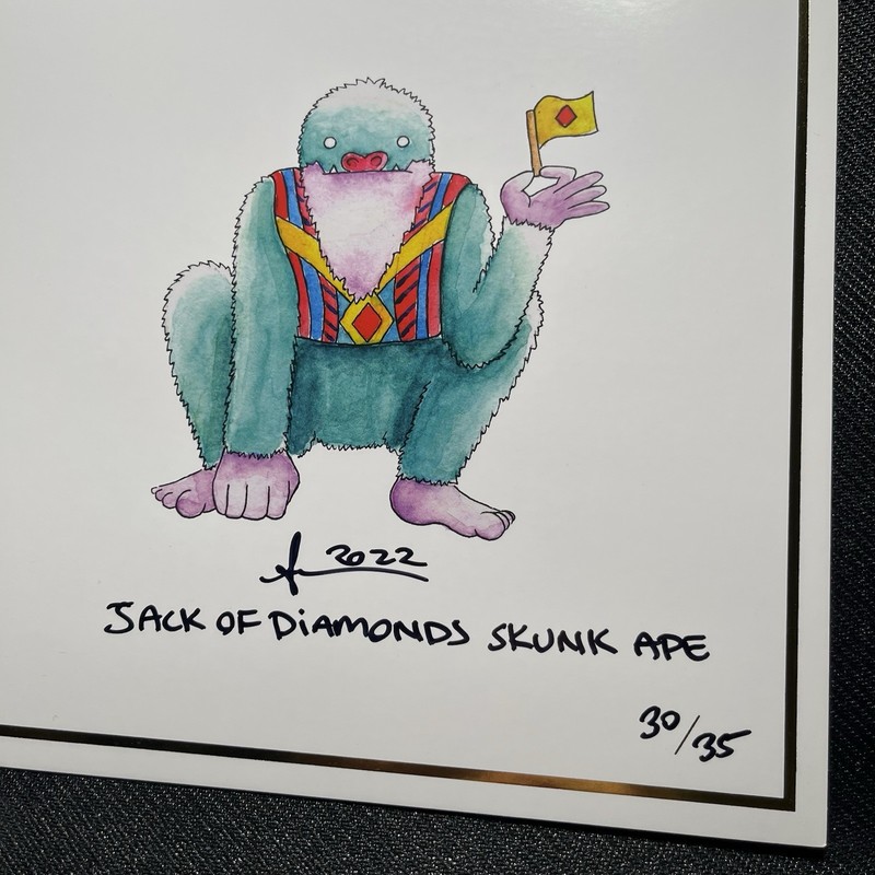 Metazoo Kickstarter Print Skunk Ape Artist Signed Numbered Autograph WPT 30/35 gallery