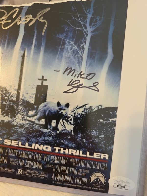 Stephen King Pet Sematary 11x14 Mini-Poster Signed x4 JSA gallery