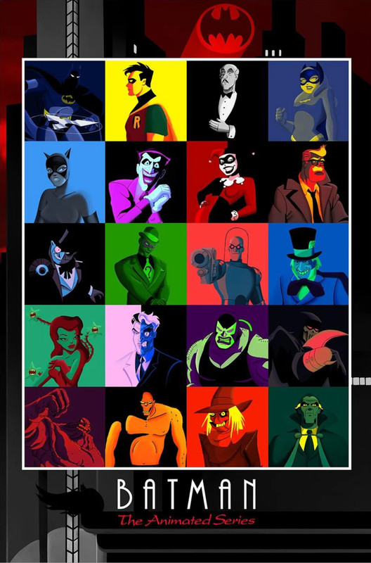 Batman The Animated Series by Dakota Randall Poster Ltd x/100 Mondo Print Art TV