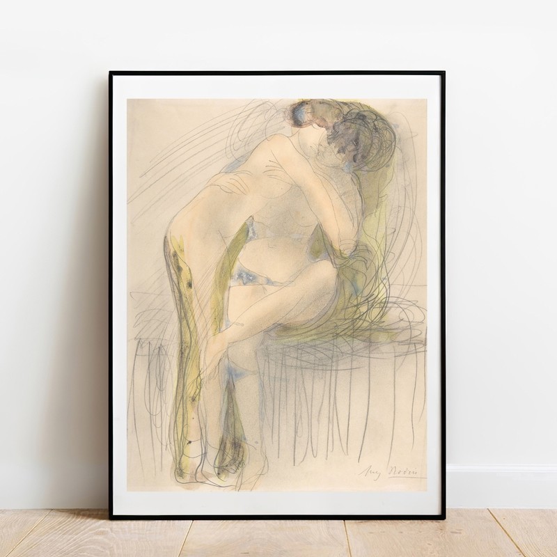 Art print Rodin The Embrace giclee print poster gallery wall Art vintage decor