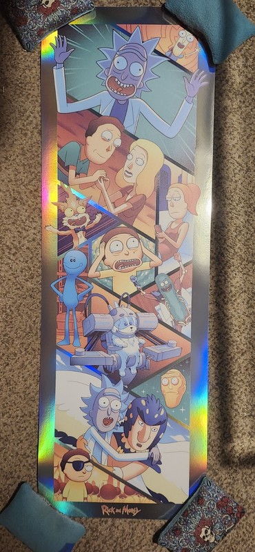 Rick And Morty Art Print By Joe Hogan On Rainbow Foil Paper LE#100