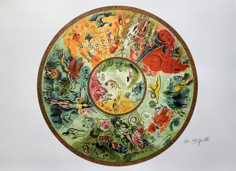Marc Chagall PARIS OPERA CEILING Signed Limited Edition Large Lithograph Art gallery