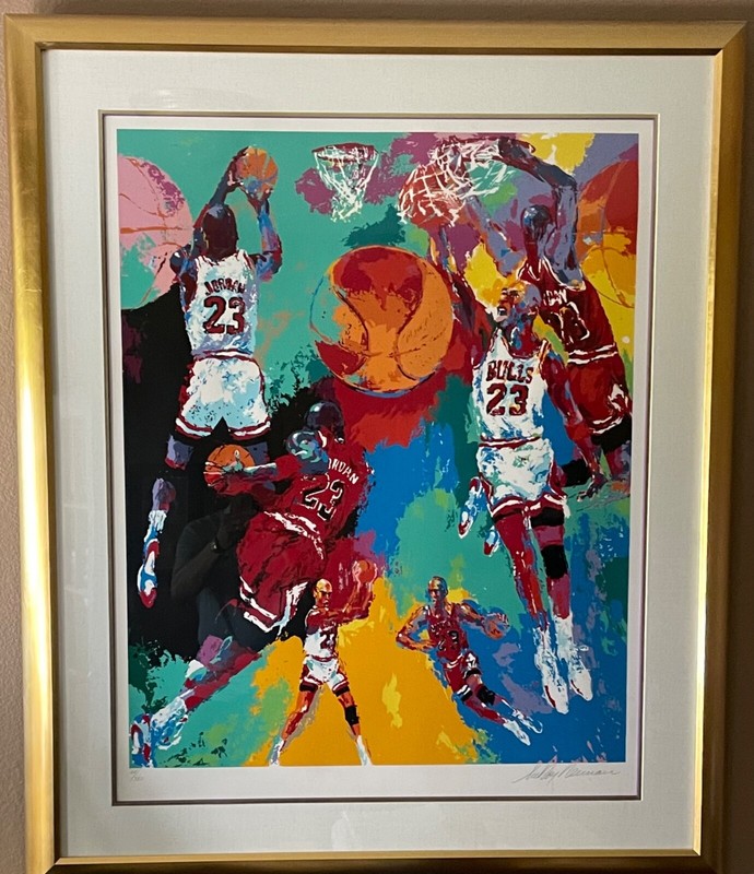 LeRoy Neiman, Michael Jordan, LE Signed & Numbered Serigraph 68/320 gallery