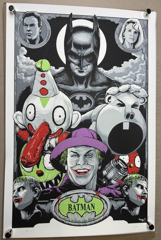 Steven Luros Holliday BATMAN 1989 (20×30) Art Print #25/50 Screen Print