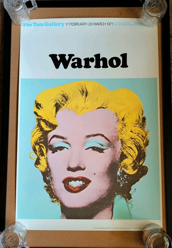 Andy Warhol Tate Gallery Marilyn Monroe Poster Art Print – 30×20 Vintage 1971