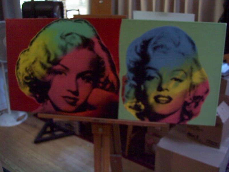 Steve Kaufman SIGNED Marilyn Monroe Silkscreen on Canvas ESTATE AUTHORIZED VGUC
