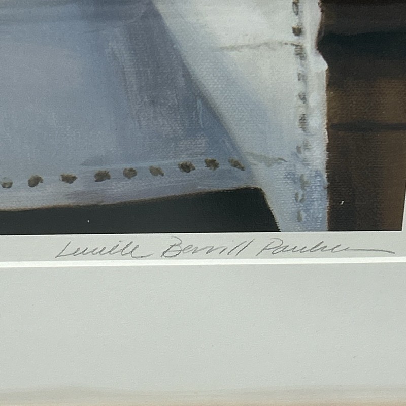 Lucille Berrill Paulsen 1990 Signed Art Print Still Life Summer Pleasures NY gallery