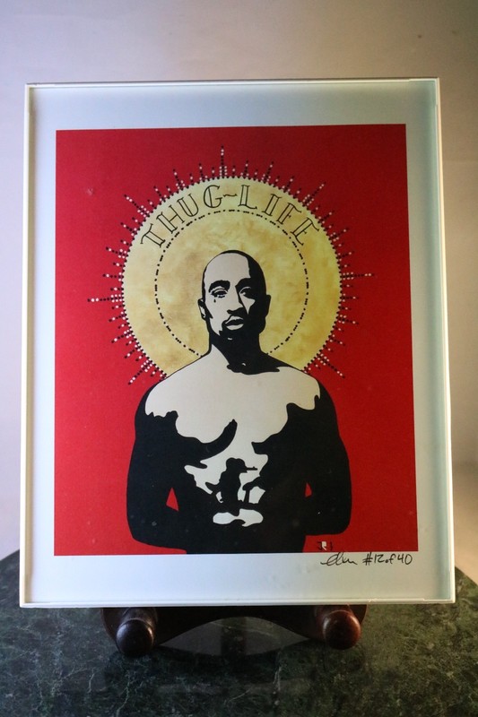 Educated Little Monsters Tupac Print Signed ELM #12/40 Series JR 1/7 Street Art