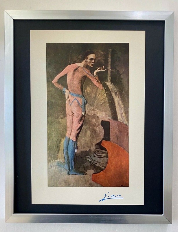 PABLO PICASSO+ ORIGINAL 1954 + SIGNED & FRAMED | THE ACTOR | READY TO DISPLAY