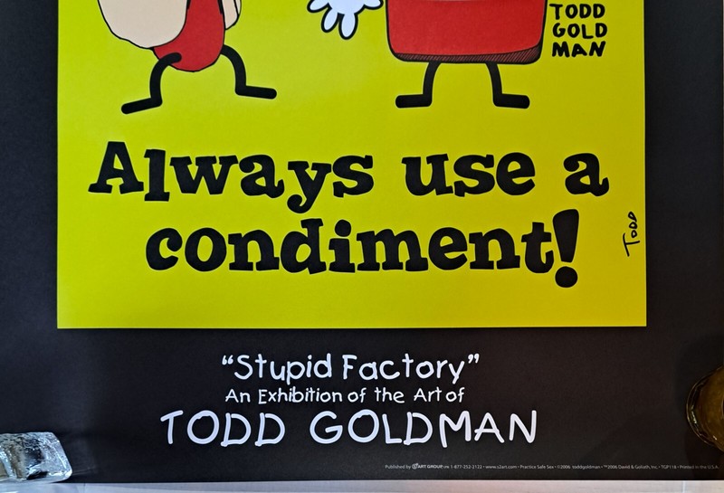 Practice Safe Sex Always Use A Condiment Collectible Lithograph Todd Goldman gallery
