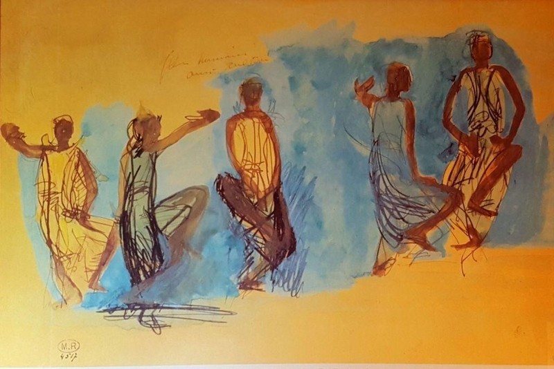Five Studies of Cambodian Dancers : Auguste Rodin : 1906 : Art Print gallery