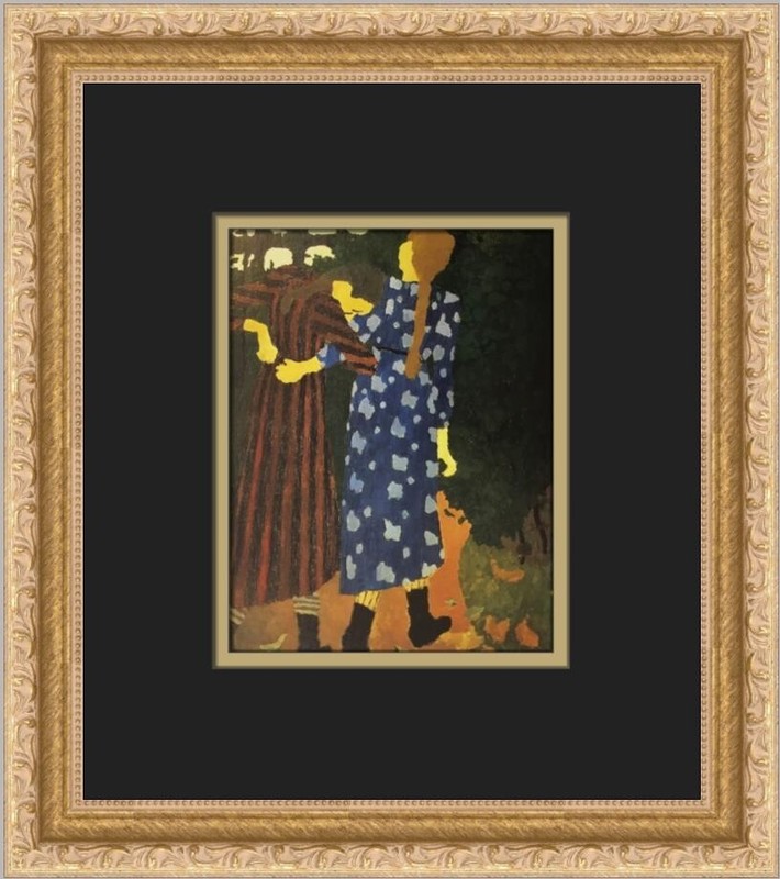 Edouard Vuillard Two Girls Walking Custom Framed Print