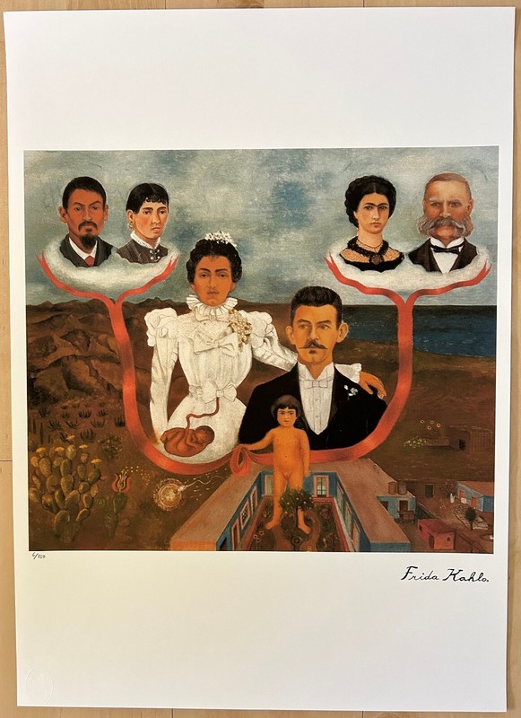 Frida Kahlo (After) «My Grandparents My Parents and Me» Off Set Lithograph