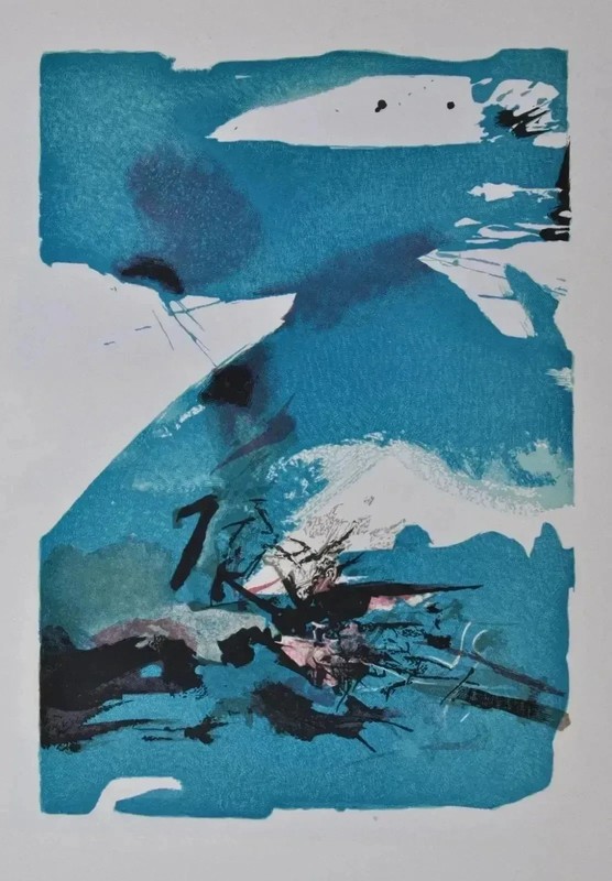 ZAO WOU-KI: The Abyss, Engraving, 1967 #Chinese Art by MOURLOT
