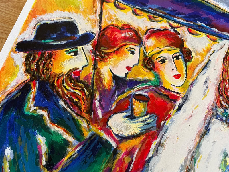 Zamy Steynovitz Jewish Wedding Holy City Vows Marriage LARGE art Jerusalem Love gallery