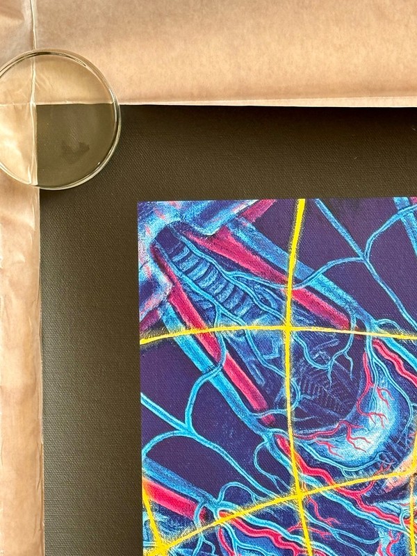 Alex Grey "Collective Vision" Canvas Art print-2019 Signed 30" X 30" C.O.A. Tool gallery