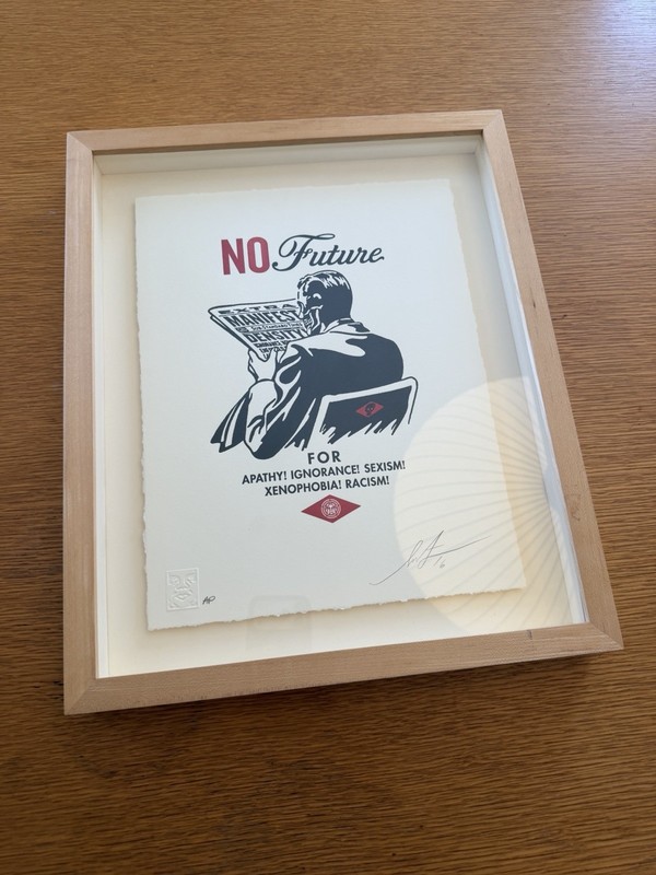 Shepard Fairey - No Future Print Letterpress OBEY