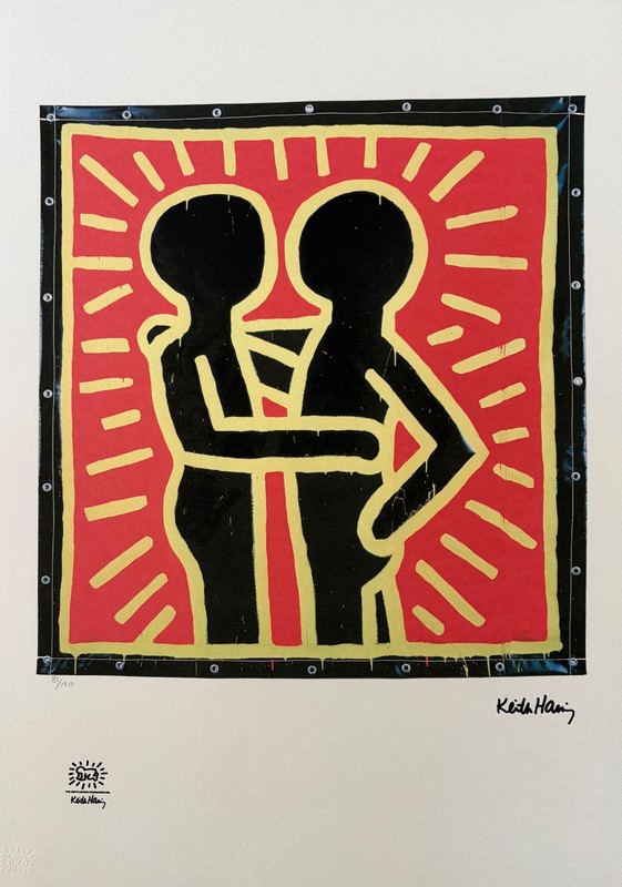Keith Haring (After) Untitled «Couple» Limited Edition (81/150) Lithograph