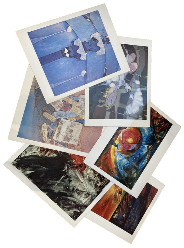 LOT 6 1969 ABSTRACT CONTEMPORARY Art Prints ITT GLOBAL AD CAMPAIGN Price Reduced