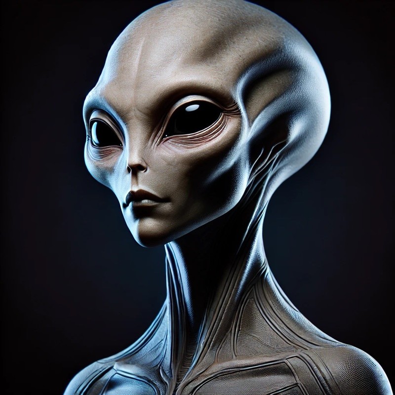 #139 Eben alien 10”x10” Gallery Wrapped Canvas. Ready To Hang. ￼