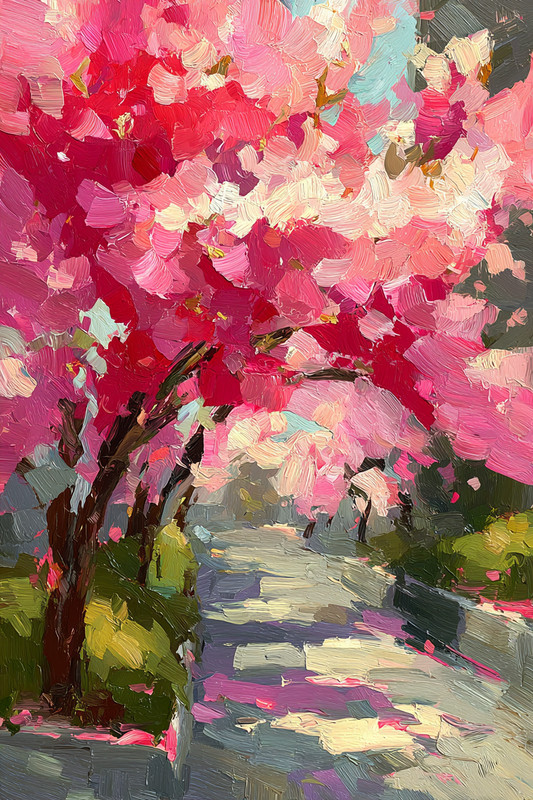 Cherry Blossom Japan 24×36 Giclée Art Print Ltd 1/25 Signed COA Rombley V1