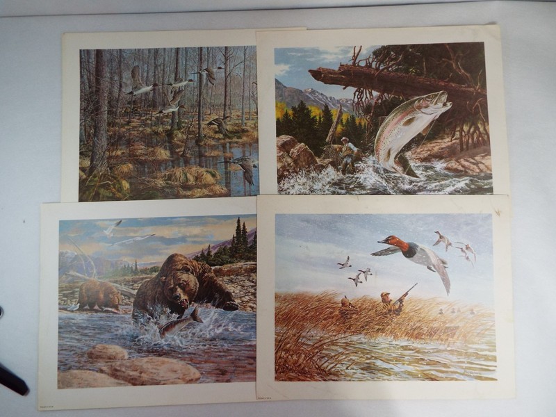 5 – 14″x 11″ Vintage Tom Beecham Prints Please Read and Look at All Pictures