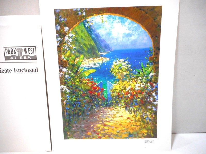 Harbour View Art Print Marko Mavrovich 9 3/8" x 7" Seriolithograph C.O.A. gallery