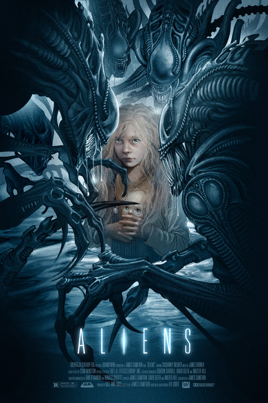 Bruno Vergauwen ALIENS (Variant) Mondo BNG Artist Print RARE 24X36″