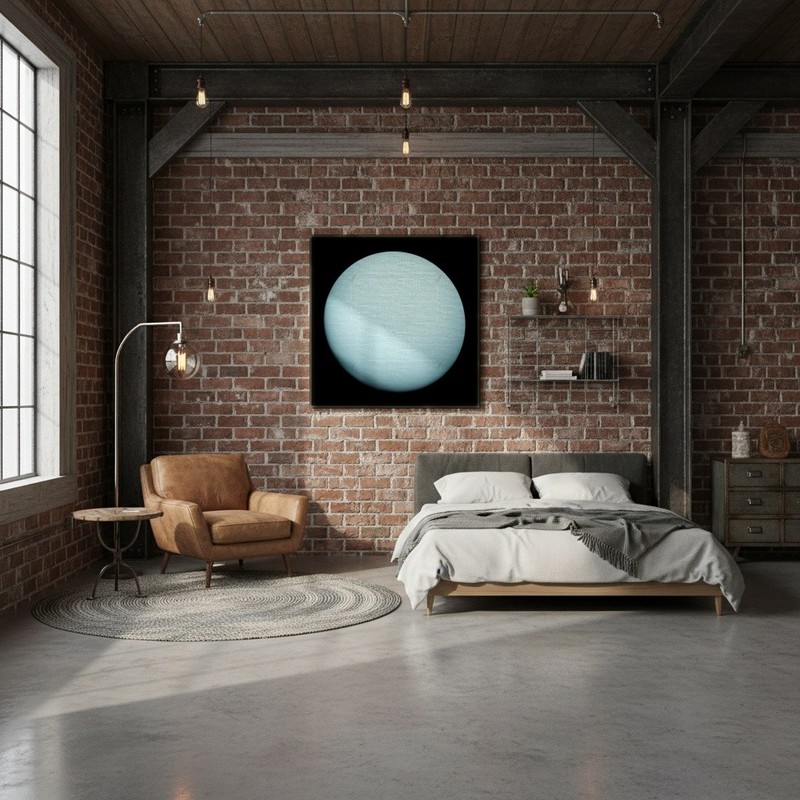 NASA - The Planet Uranus Taken by the Spacecraft Voyager 2 In - Paper or Canvas gallery
