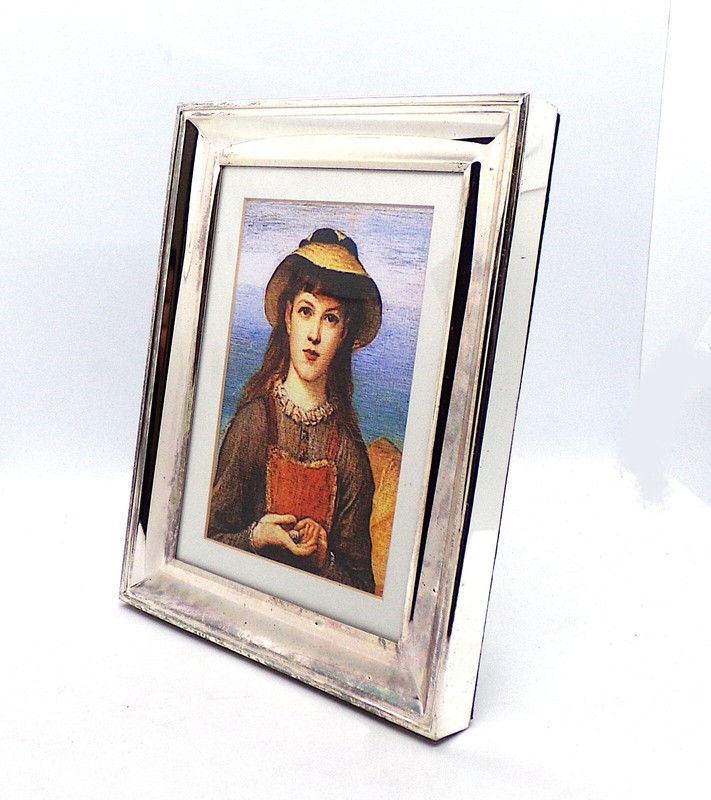 Victorian Art print by George Frederick Watts, Head of a Girl silver metal frame gallery