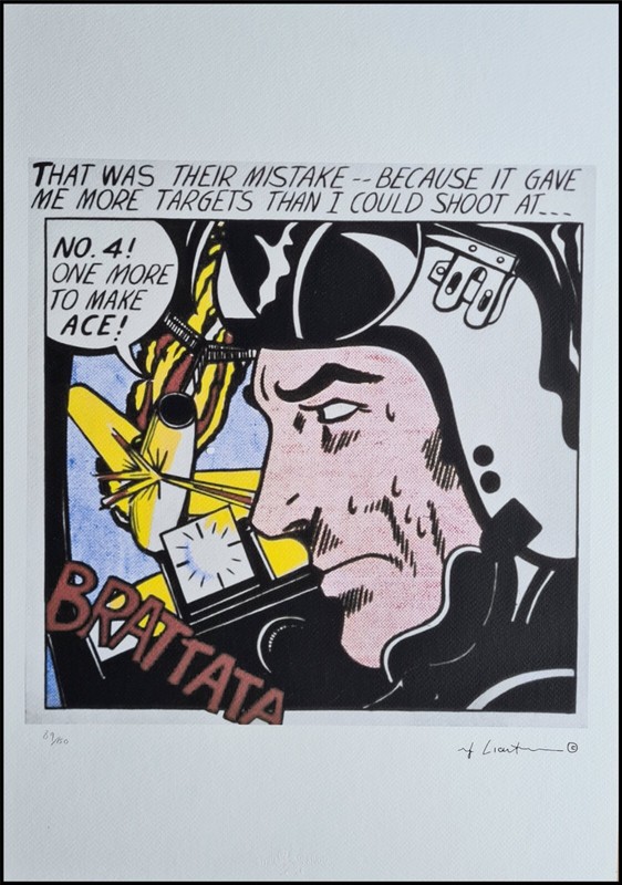 Roy Lichtenstein * Brattata * 50 X 35 CM * Signed Lithograph * Limited # 89/150
