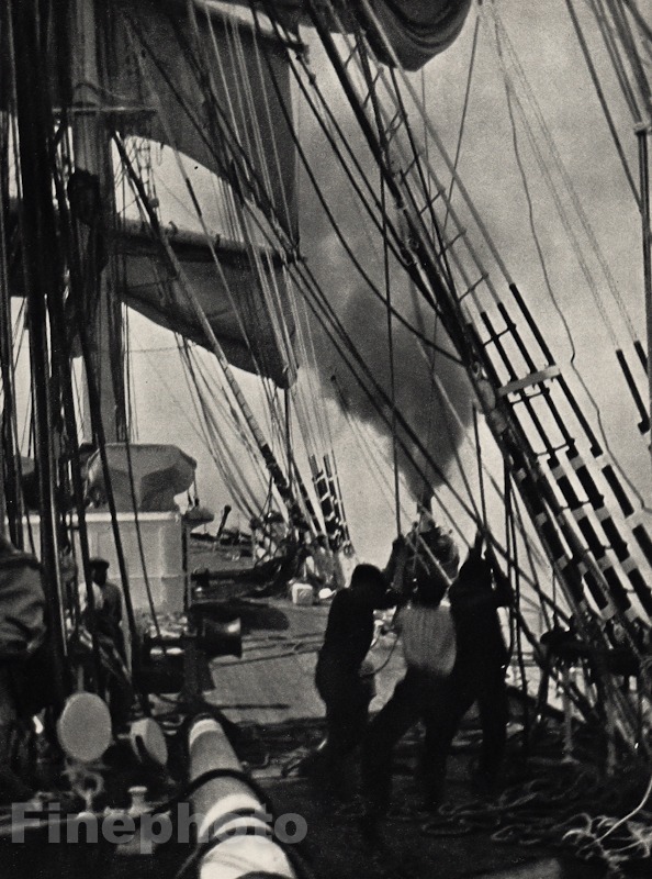 1914/66 Vintage SULLY NAUTICAL TALL SHIP Sailing Photo Art ALVIN LANGDON COBURN