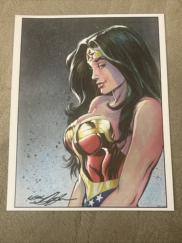 Wonder Woman Art Print Signed By Neal Adams 11×14